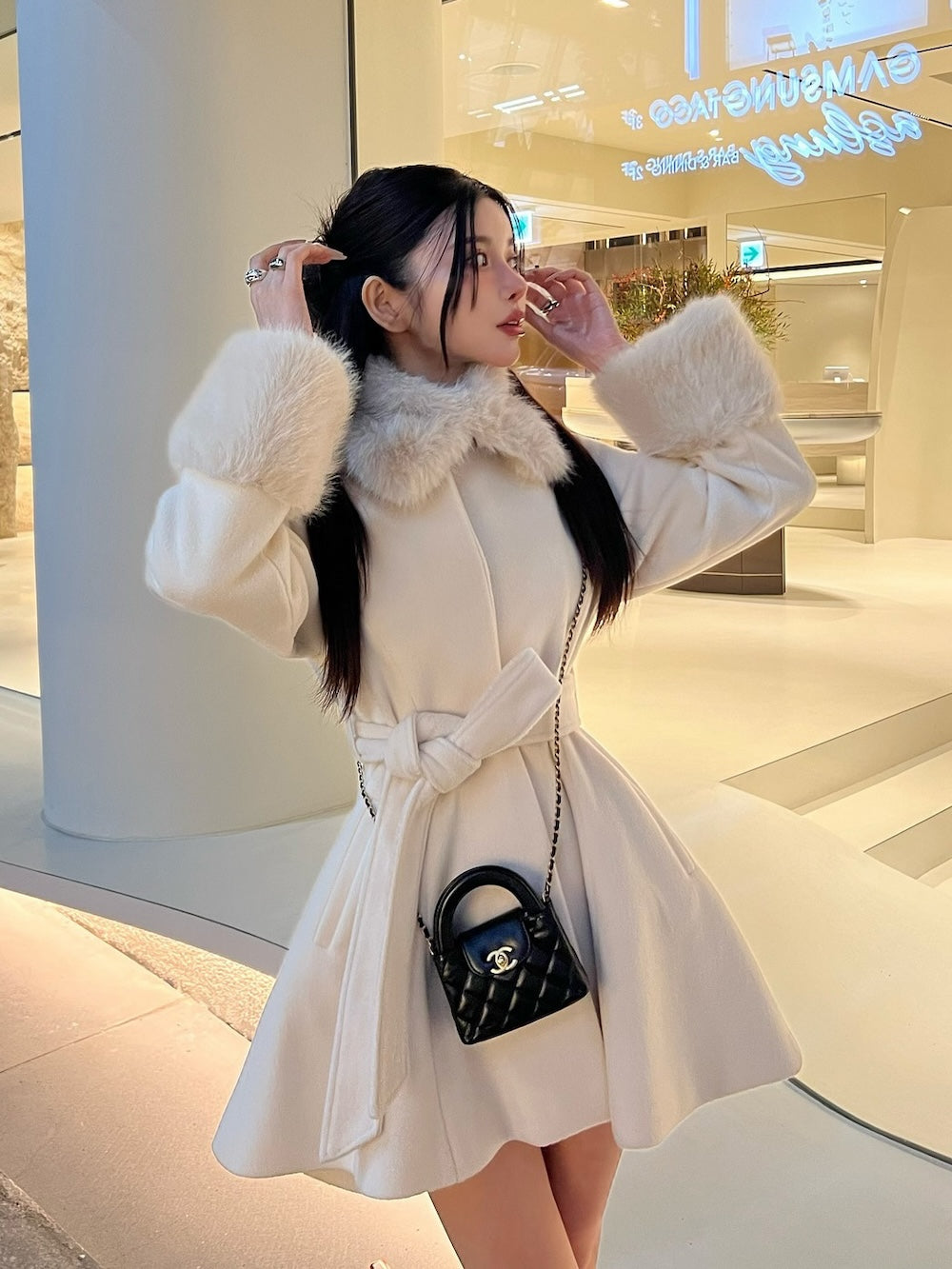 レザータグパッチボリュームマフラー – Darich (ダーリッチ)