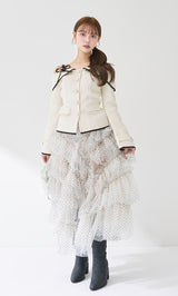 ボンディングツイードオフショルチュニック – Darich (ダーリッチ)