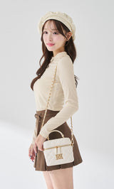 ゴールドパーツ】キルティングスクエアミニバッグ – Darich (ダーリッチ)