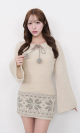 ノルディックパネルニットミニワンピース – Darich (ダーリッチ)