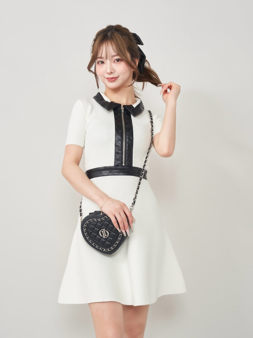 ロゴレザーニットミニワンピース – Darich (ダーリッチ)