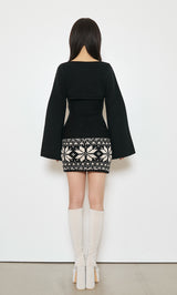 ノルディックパネルニットミニワンピース – Darich (ダーリッチ)