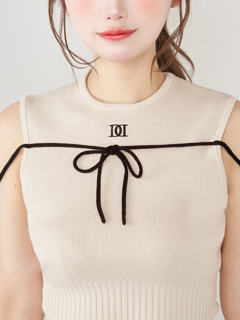 ウエストオープンストリングニットミニワンピース – Darich (ダーリッチ)