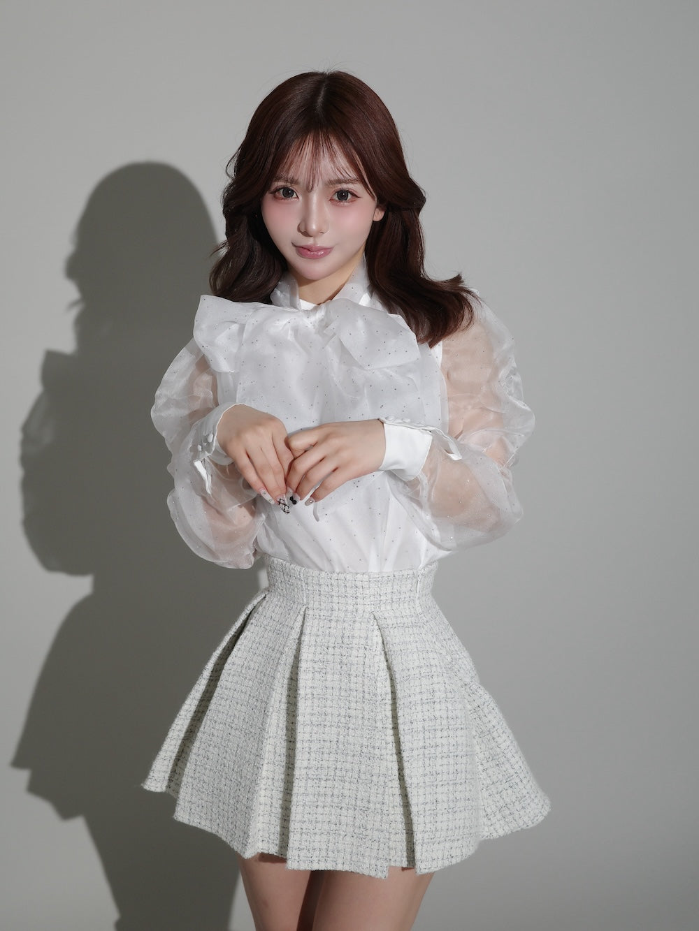 スタッズシアーボウタイブラウス – Darich (ダーリッチ)