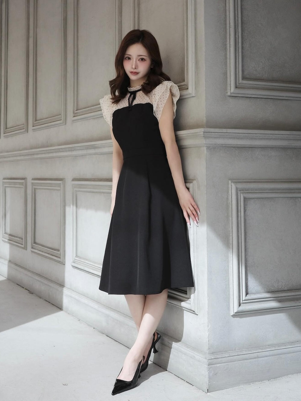 ドットフレアミディワンピース – Darich (ダーリッチ)