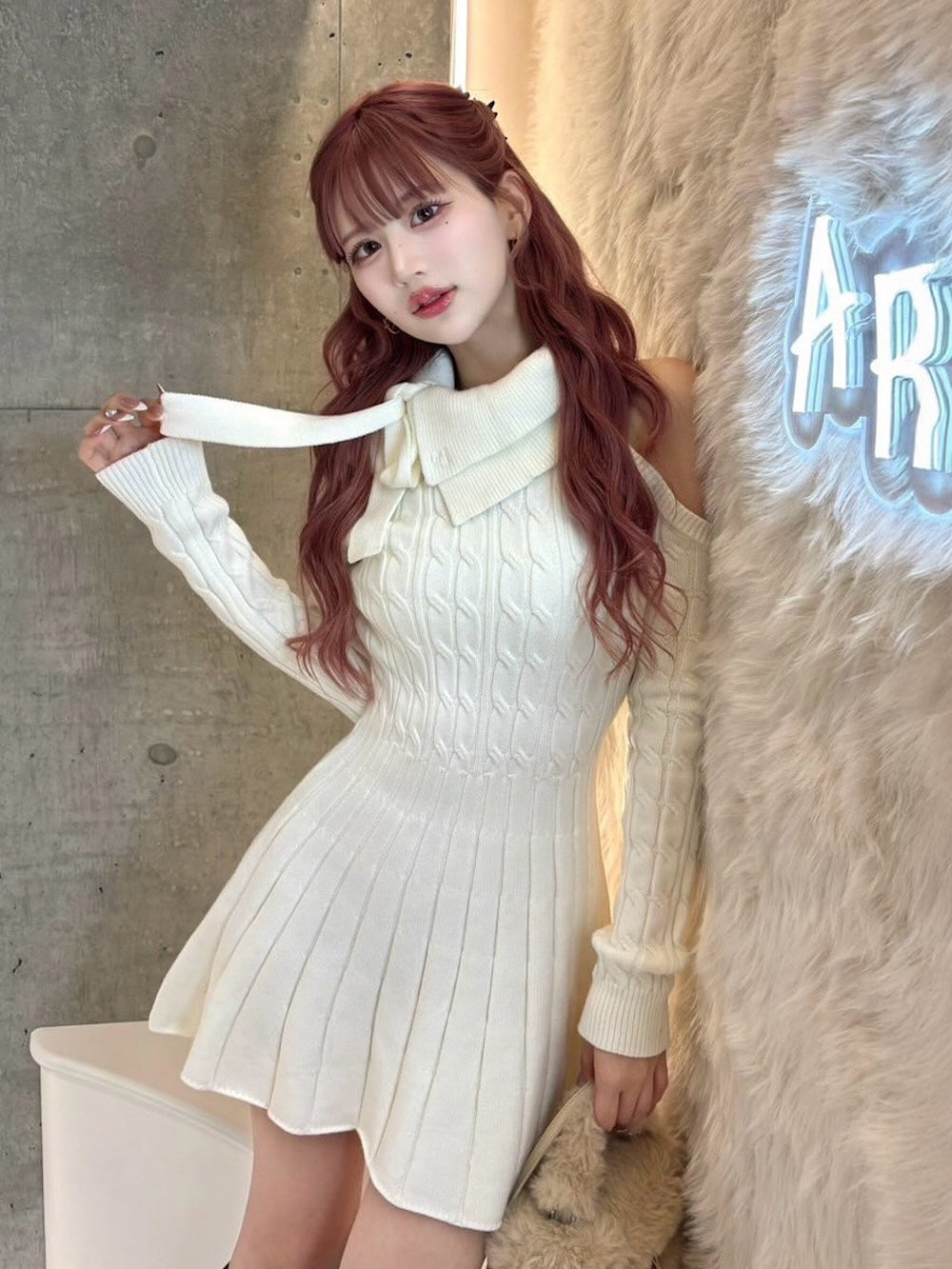 ホルターフレアニットミニワンピース – Darich (ダーリッチ)