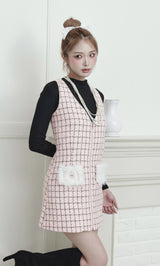 フロントファスナーツイードミニワンピース – Darich (ダーリッチ)