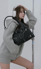 スタッズレザーベルトデザインマキシバッグ – Darich (ダーリッチ)