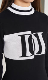 ジャガードロゴニットミニワンピース – Darich (ダーリッチ)