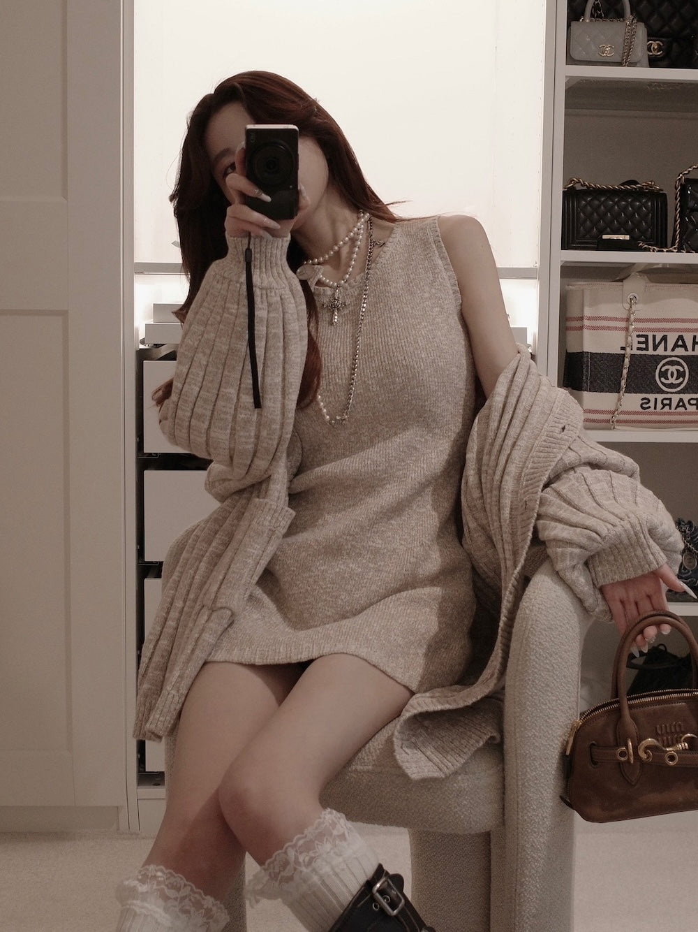 シャーベットアンサンブルニットミニワンピース – Darich (ダーリッチ)