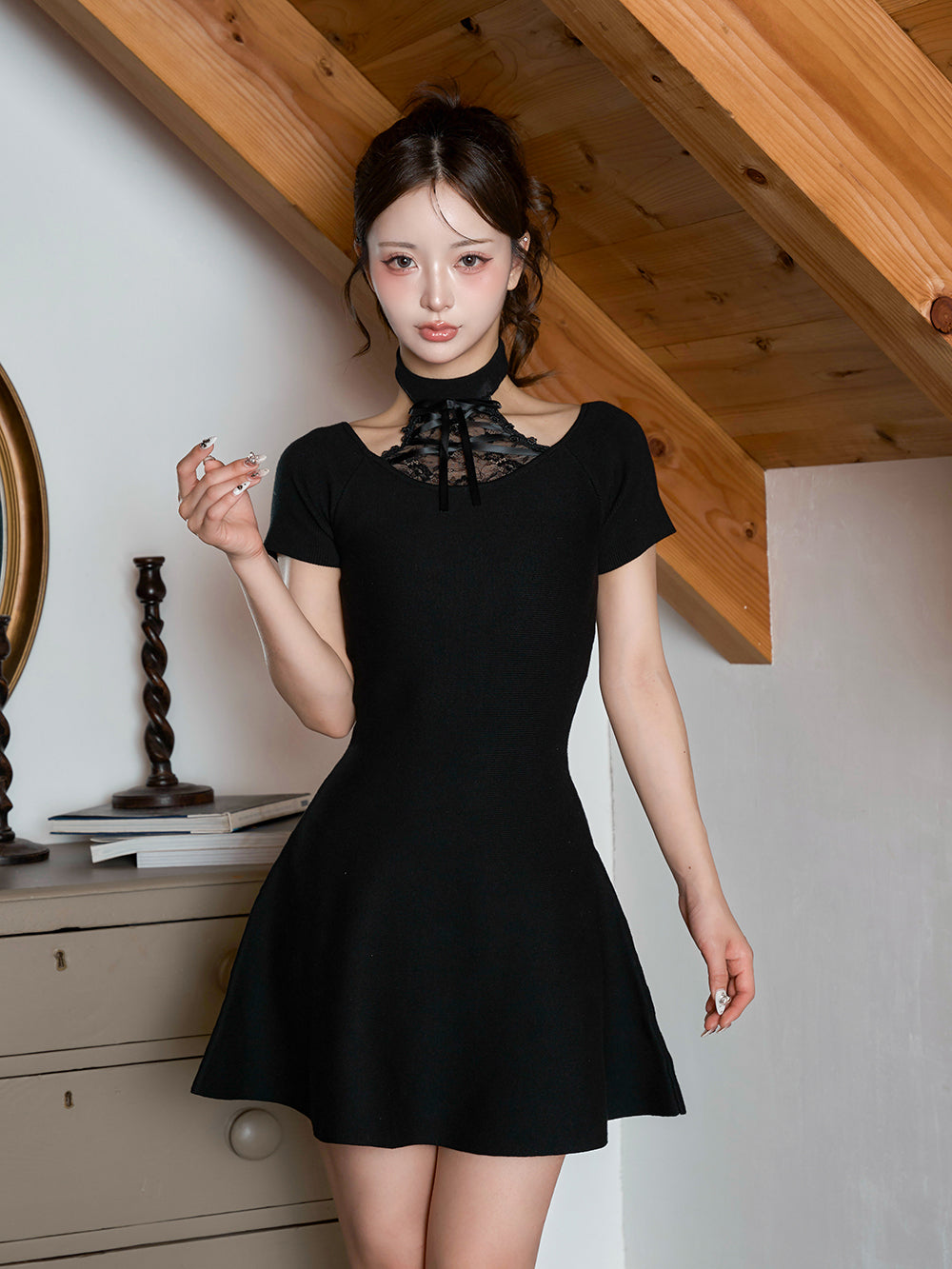 エッジレースニットロングワンピース – Darich (ダーリッチ)