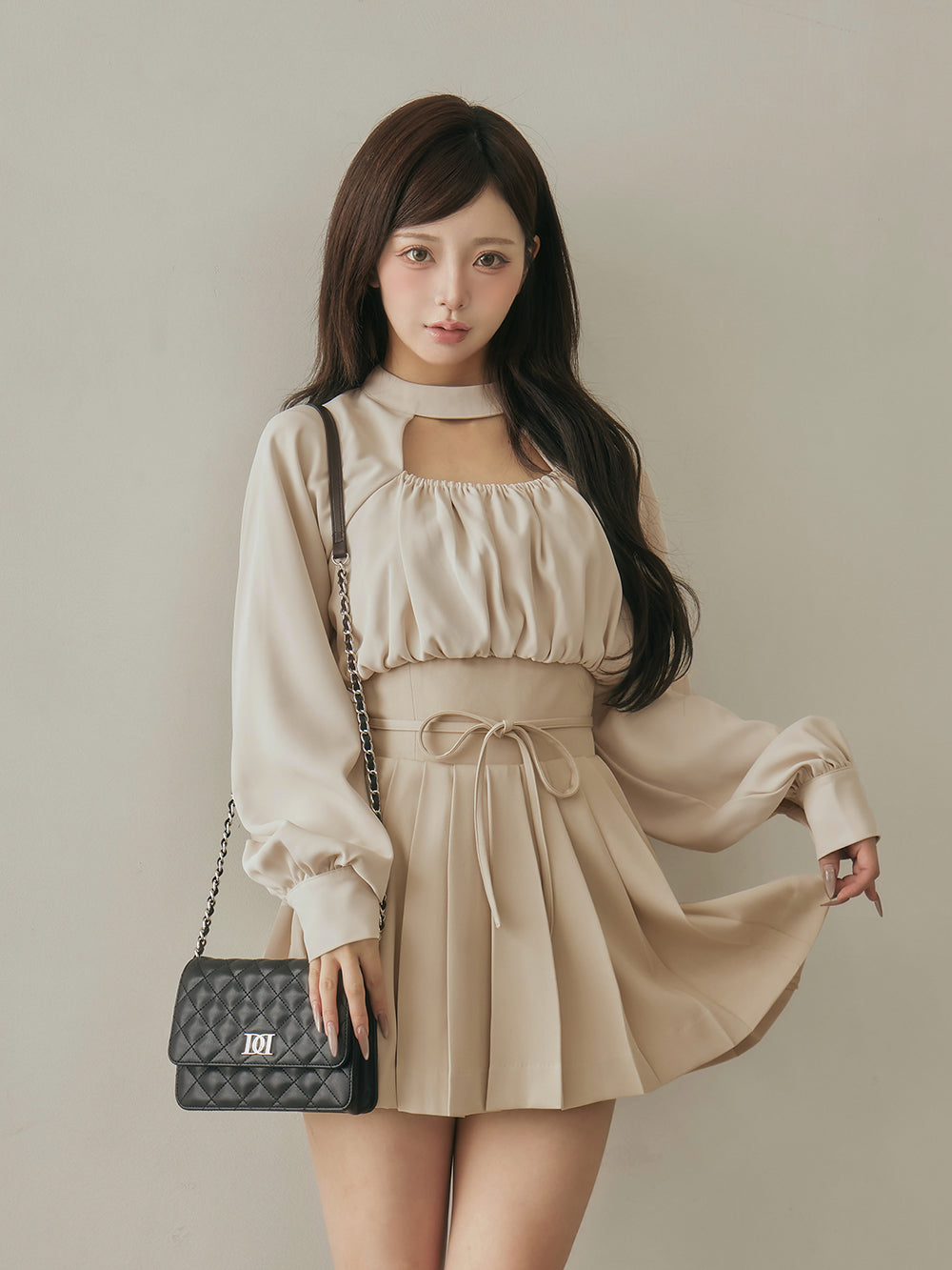 ドッキングコルセットプリーツミニワンピース – Darich (ダーリッチ)