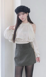 パールネックアメスリブラウス – Darich (ダーリッチ)