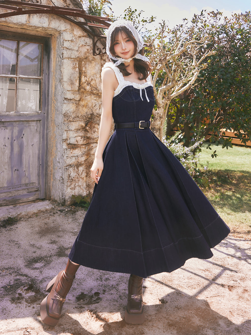 ドッキングデニムミディワンピース – Darich (ダーリッチ)