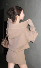 ローウエストデザインニットワンピース – Darich (ダーリッチ)