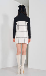 ドッキングリボンデザインニットミニワンピース – Darich (ダーリッチ)