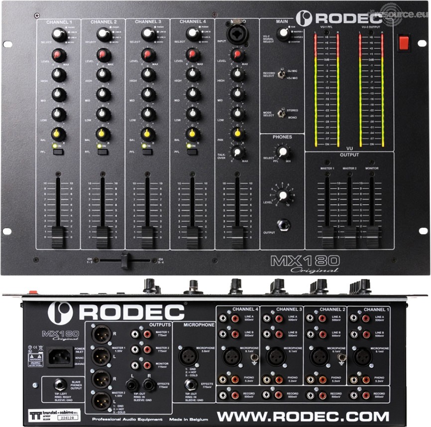 Rodec › MX180 ORIGINAL › Mixer - Gearbase | DJResource