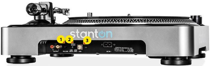 Stanton T.55 USB ターンテーブル DJ機器 レコードプレイヤー