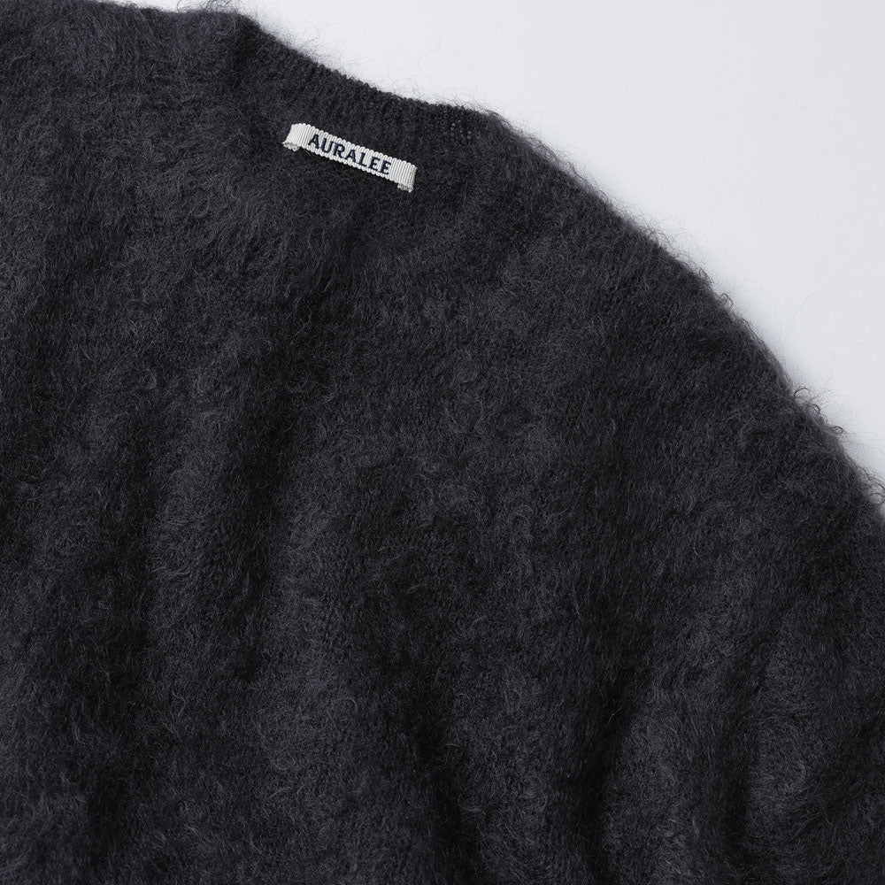 AURALEE BRUSHED SUPER KID MOHAIR KNIT P/O (A25AP02KM) | AURALEE