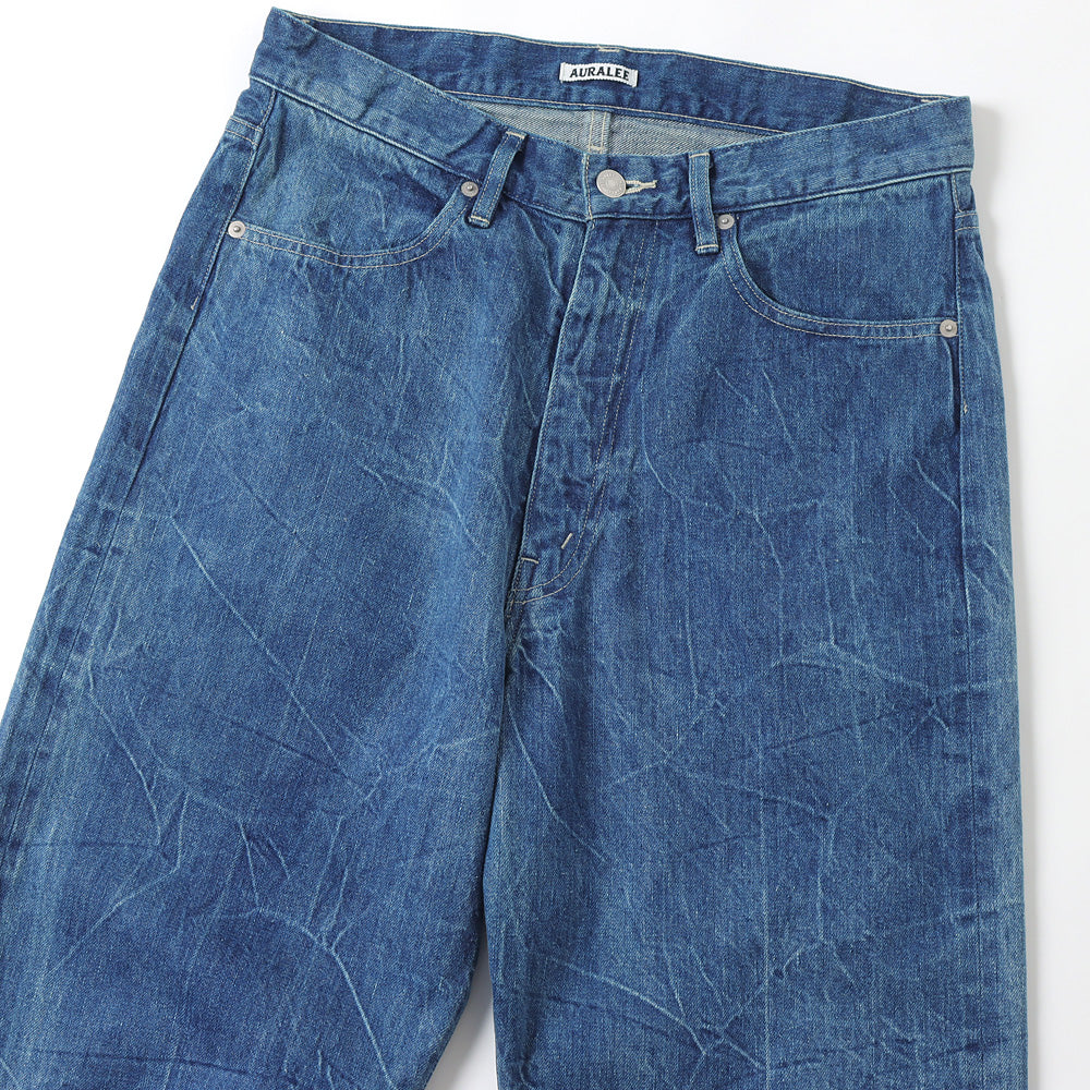 AURALEE (オーラリー)】 SELVEDGE FADED LIGHT DENIM PANTS (A23SP02DE
