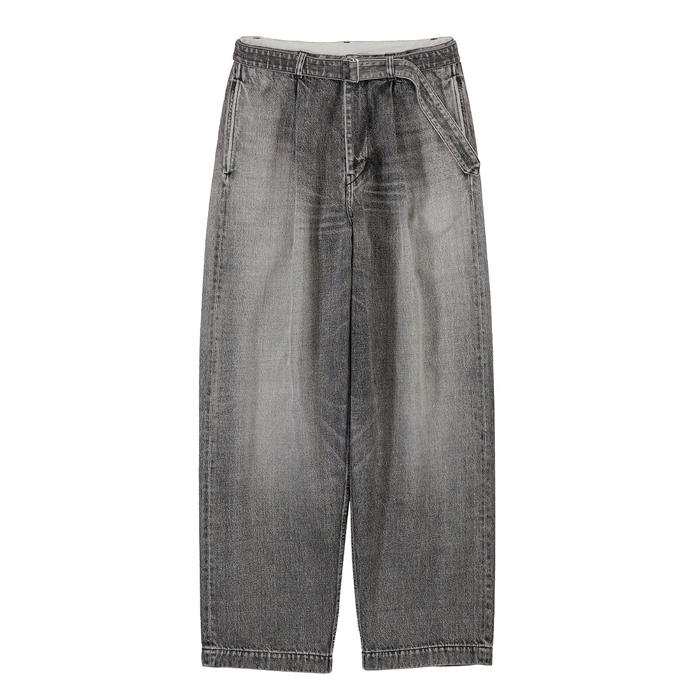 Graphpaper) Selvage Denim Belted Pants(LIGHT FADE) (GU251-40192LB