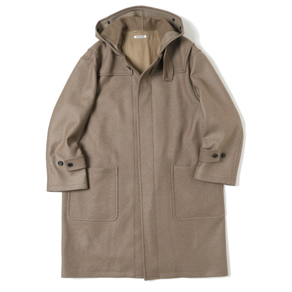 WOOL SILK MELTON DUFFLE COAT (A9AC02SN) | AURALEE / ジャケット