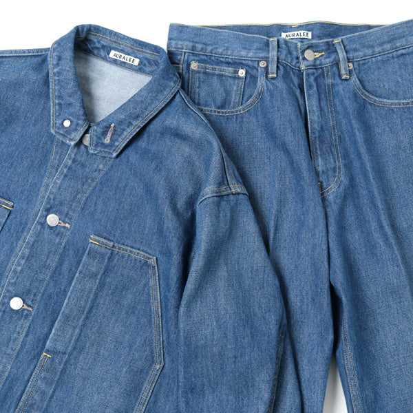 WASHED HARD TWIST DENIM 5P PANTS (A20SP07DM) | AURALEE / パンツ