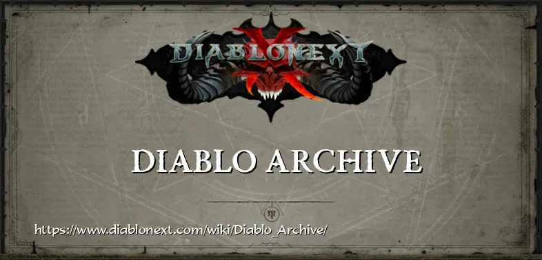 Diablo Archive – Wiki – DiabloNext