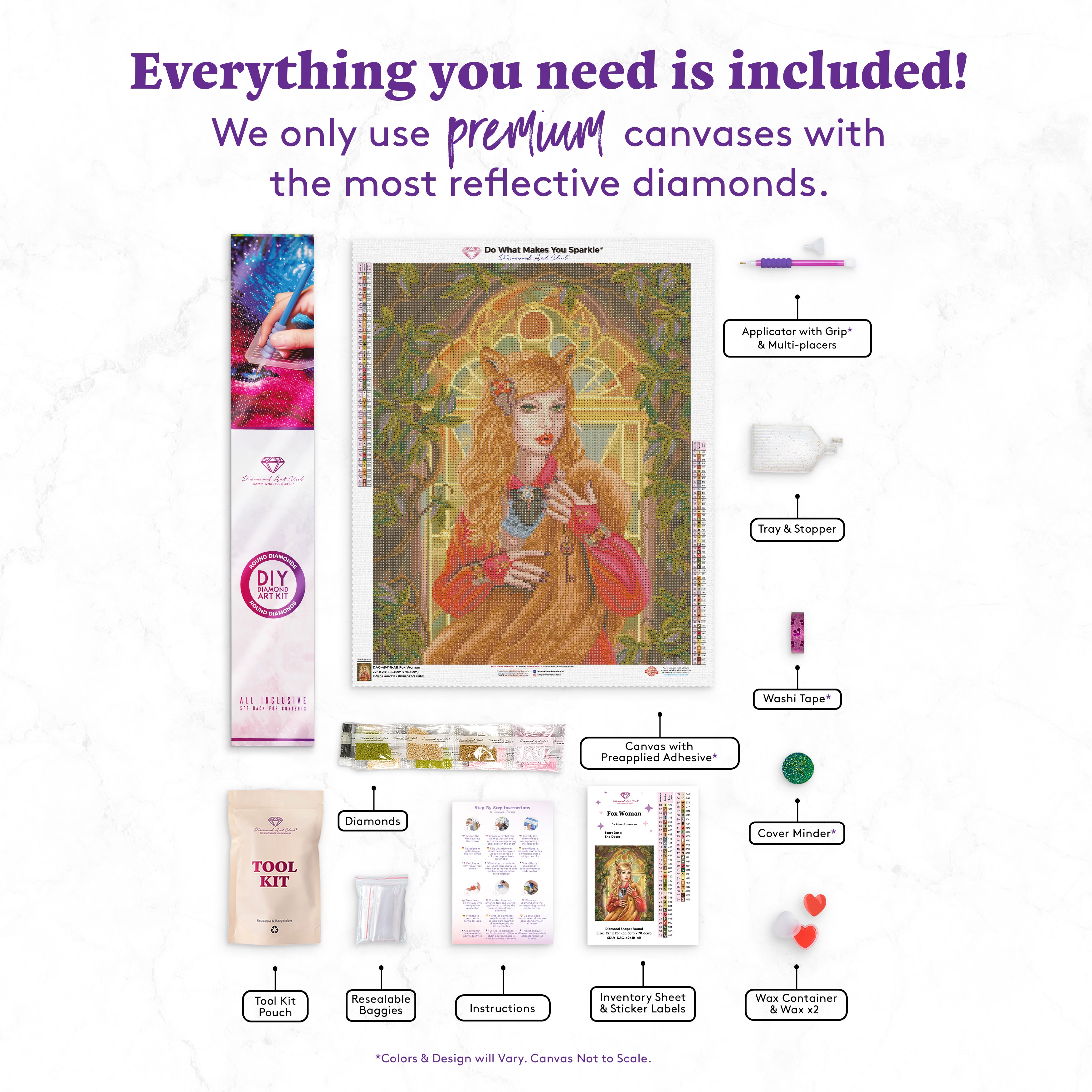 Fox Woman – Diamond Art Club
