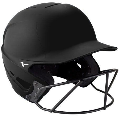 Mizuno F6 Solid Fastpitch Batting Helmet with Mask: 380395