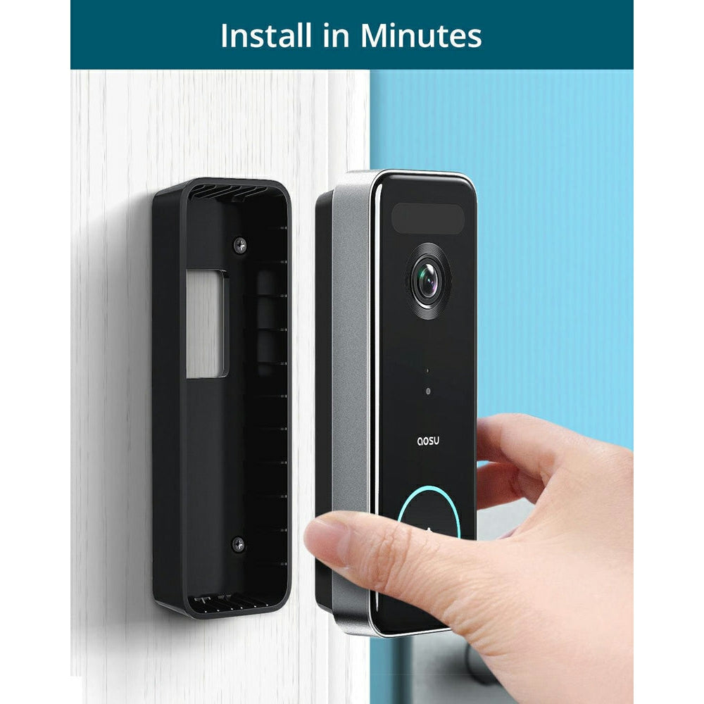 Check out the Aosu Ultra Video Doorbell - Black | DID.ie - DID