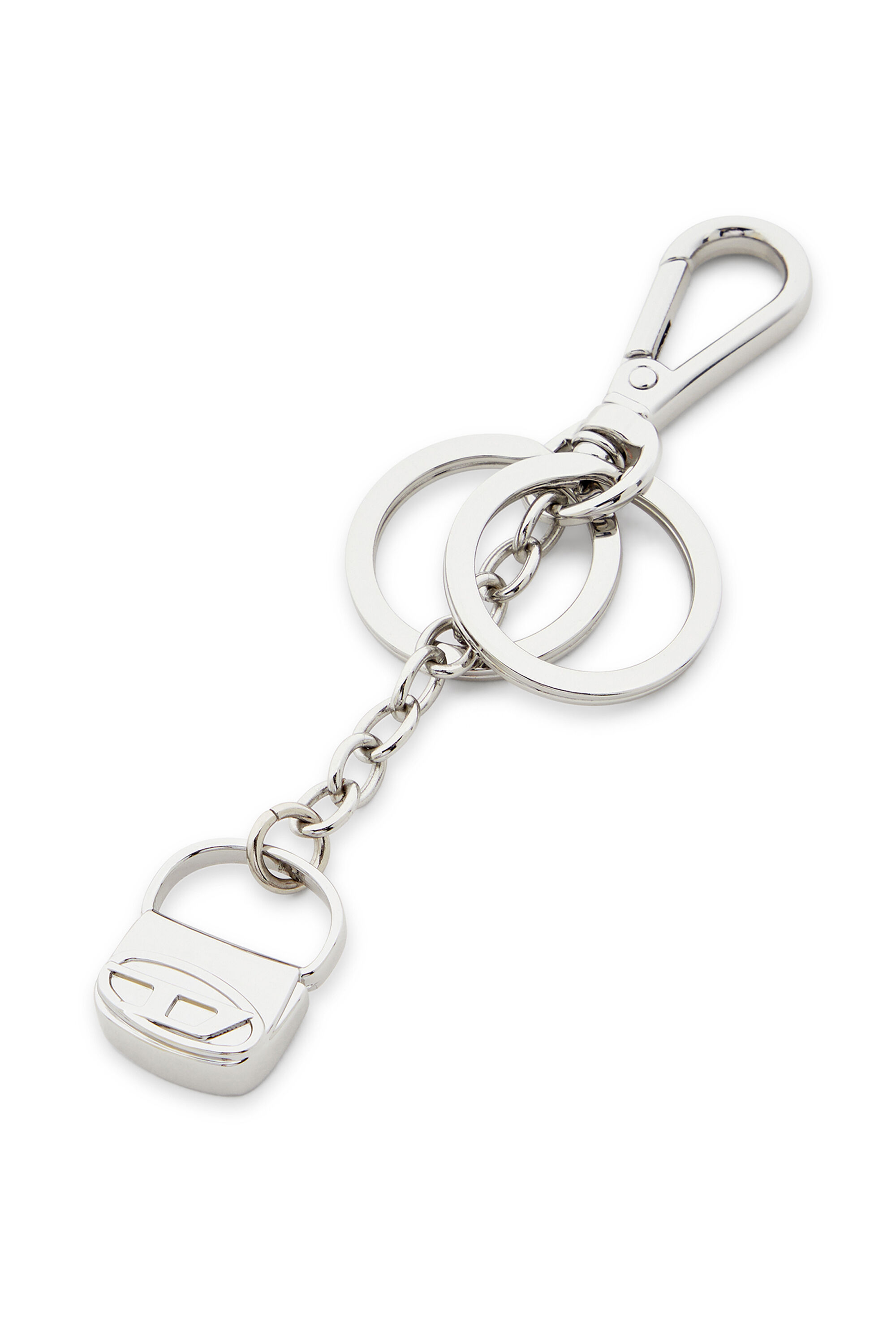1DR-KEYRING CHARM キーチャーム｜シルバー｜ウィメンズ｜DIESEL