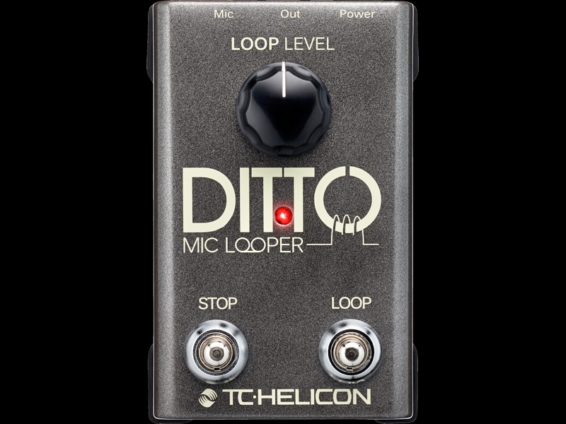 TC-Helicon】超シンプルなマイク用ルーパー・ペダル「Ditto Mic Looper