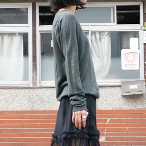 OLD&VINTAGE] JIL SANDER カシミヤシルクVネックニット – dim at noon