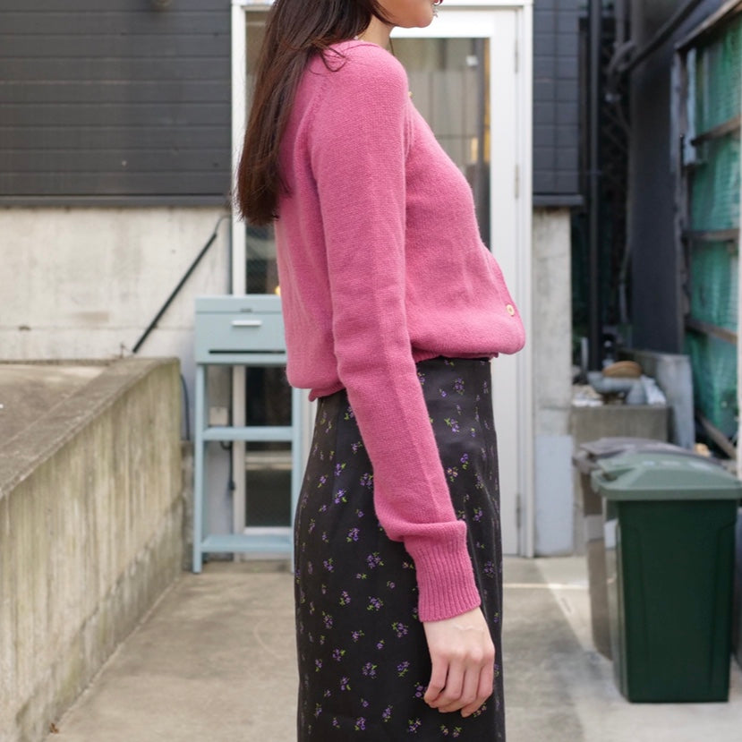 OLD&VINTAGE] PRADA カシミヤ混カーディガン (ピンク) – dim at noon