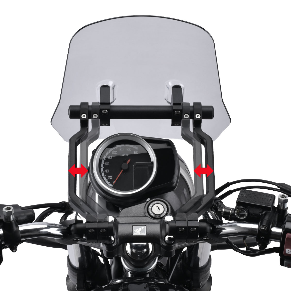 エクスプローラーウィンドシールド DAX125用 ショートタイプ