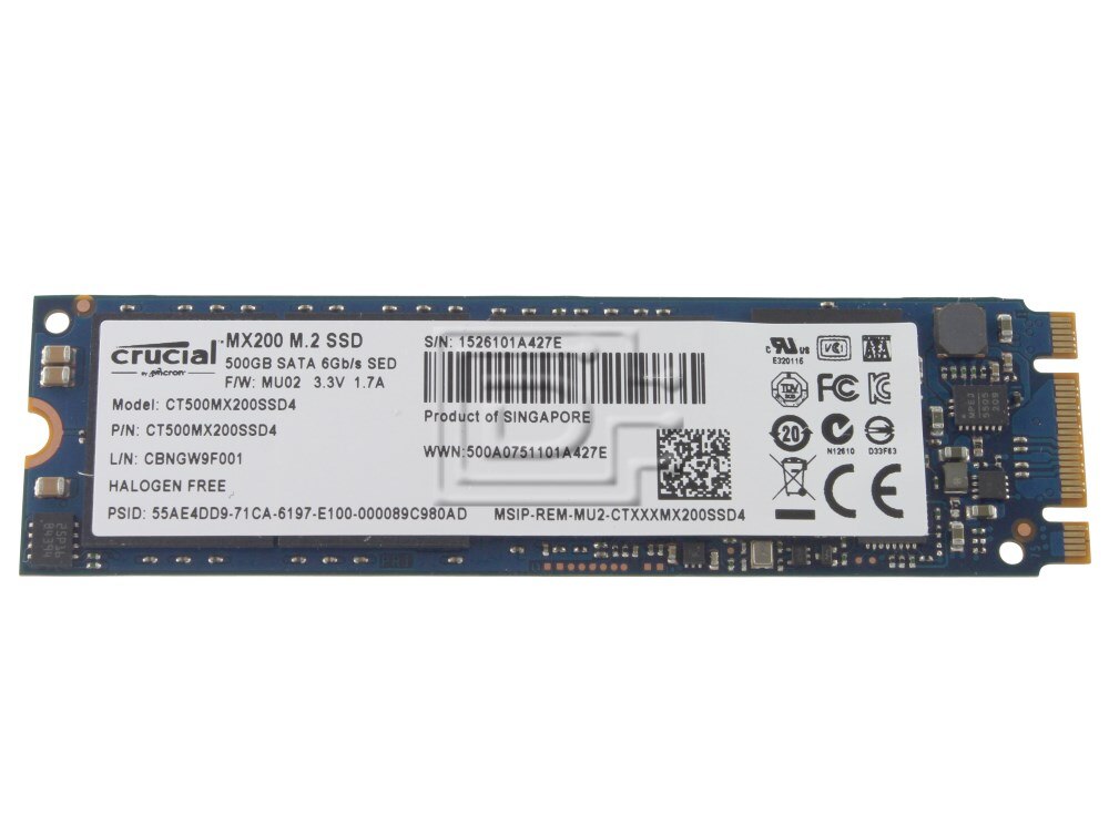 Crucial CT500MX200SSD4 500GB M.2 NGFF SSD Drive