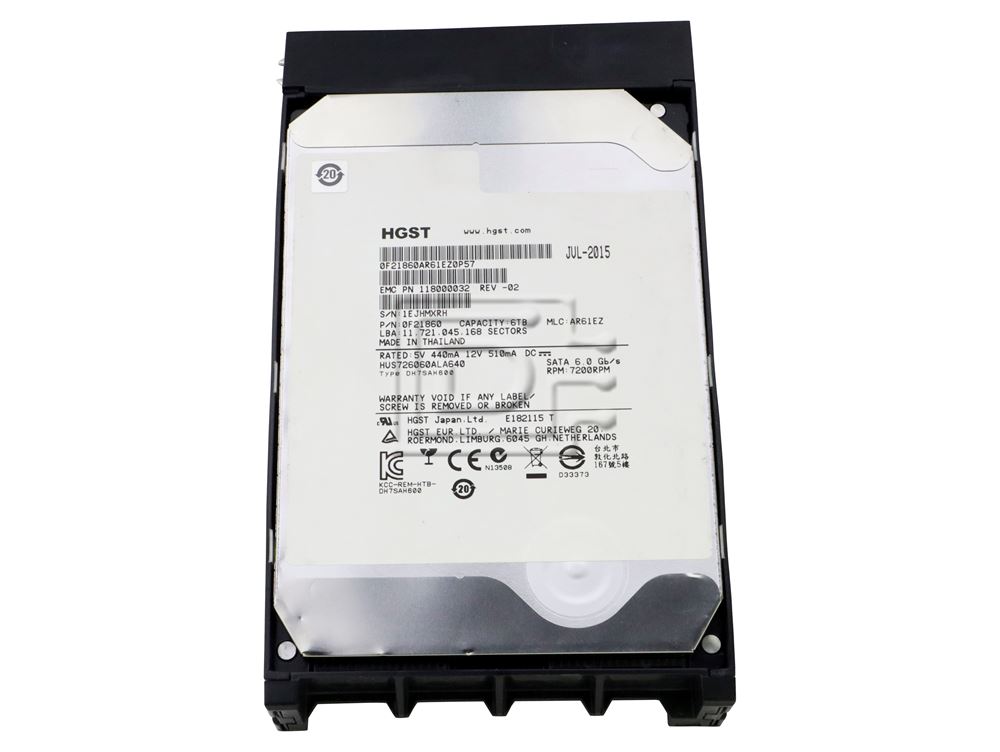 EMC Isilon NL / X series 6TB Enterprise SATA 3.5in LFF Hard Drive