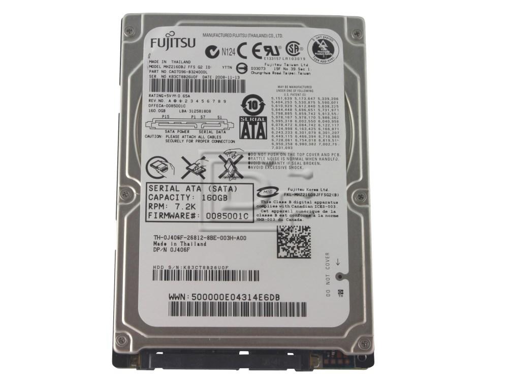 Fujitsu MHZ2160BJ 160GB SATA Hard Laptop Hard Drive