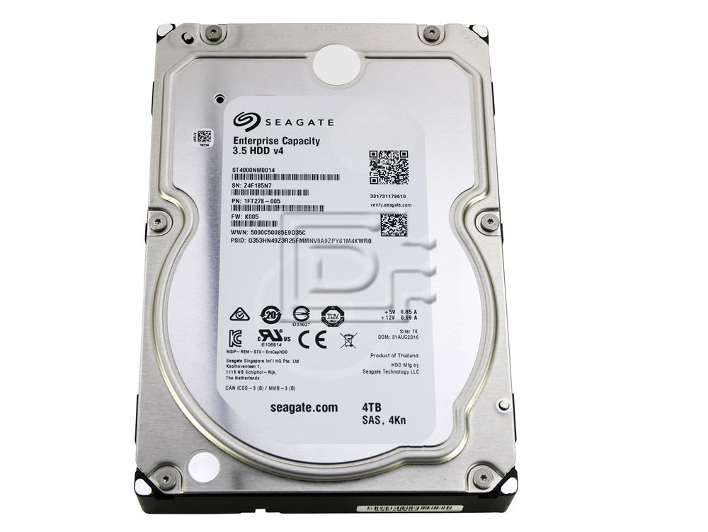 Seagate ST4000NM0014 4TB Enterprise SAS HDD