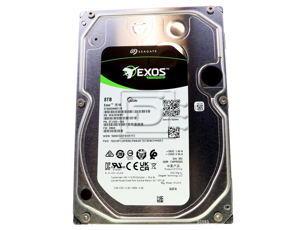 Seagate Exos 7E10 ST8000NM017B 8TB 3.5” LFF 6Gbps 7.2K RPM 512e