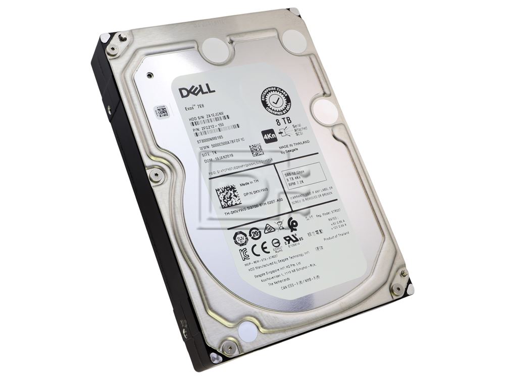Dell KNYW0 8TB 4Kn SAS 12Gbps 7.2K 3.5