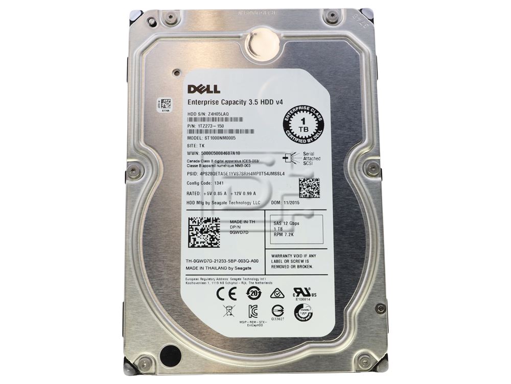 Seagate Constellation ST1000NM0005 / GWD7D 1TB 7.2K 12.0Gbps
