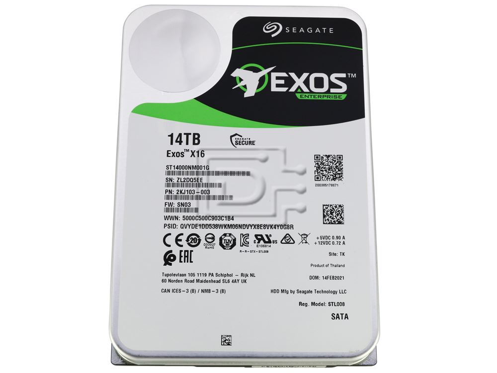 Seagate Exos X16 ST14000NM001G 14TB 3.5