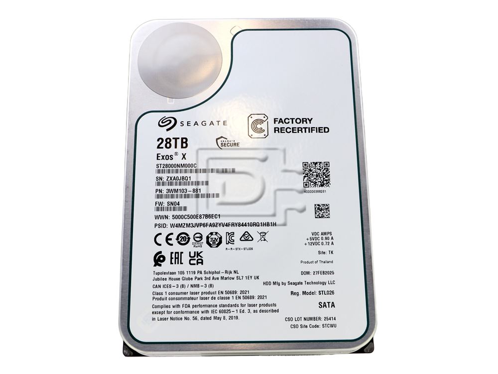 Seagate Exos ST28000NM000C 28TB SATA 3.5
