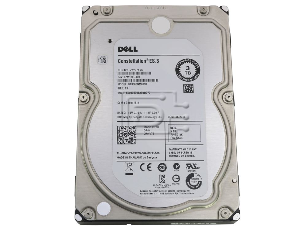 Seagate Constellation ES.3 ST3000NM0033 3TB / 3000GB 7.2K RPM