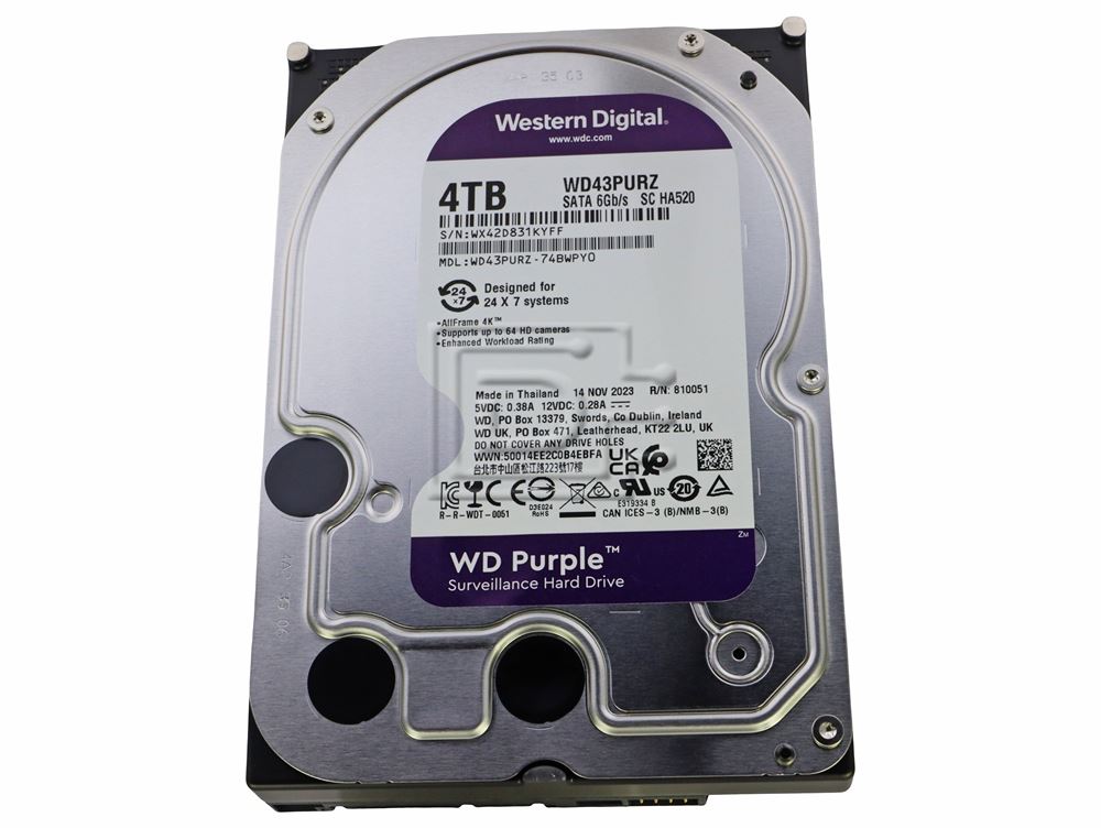 Western Digital WD43PURZ 4TB 3.5