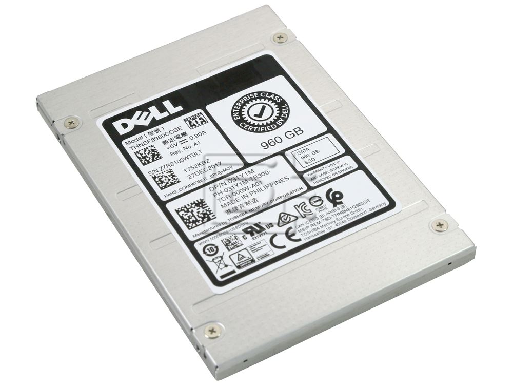 Dell 31Y1M / Toshiba THNSF8960CCSE 960GB 2.5 SFF 6Gbps HS Read