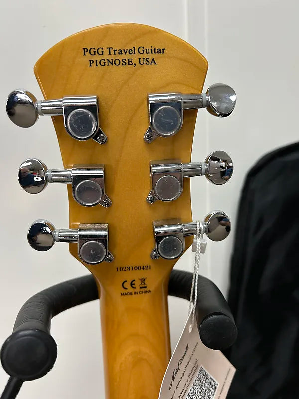 Pignose PGG-200 Mini Electric Travel Guitar - Black Paisley w/Gig
