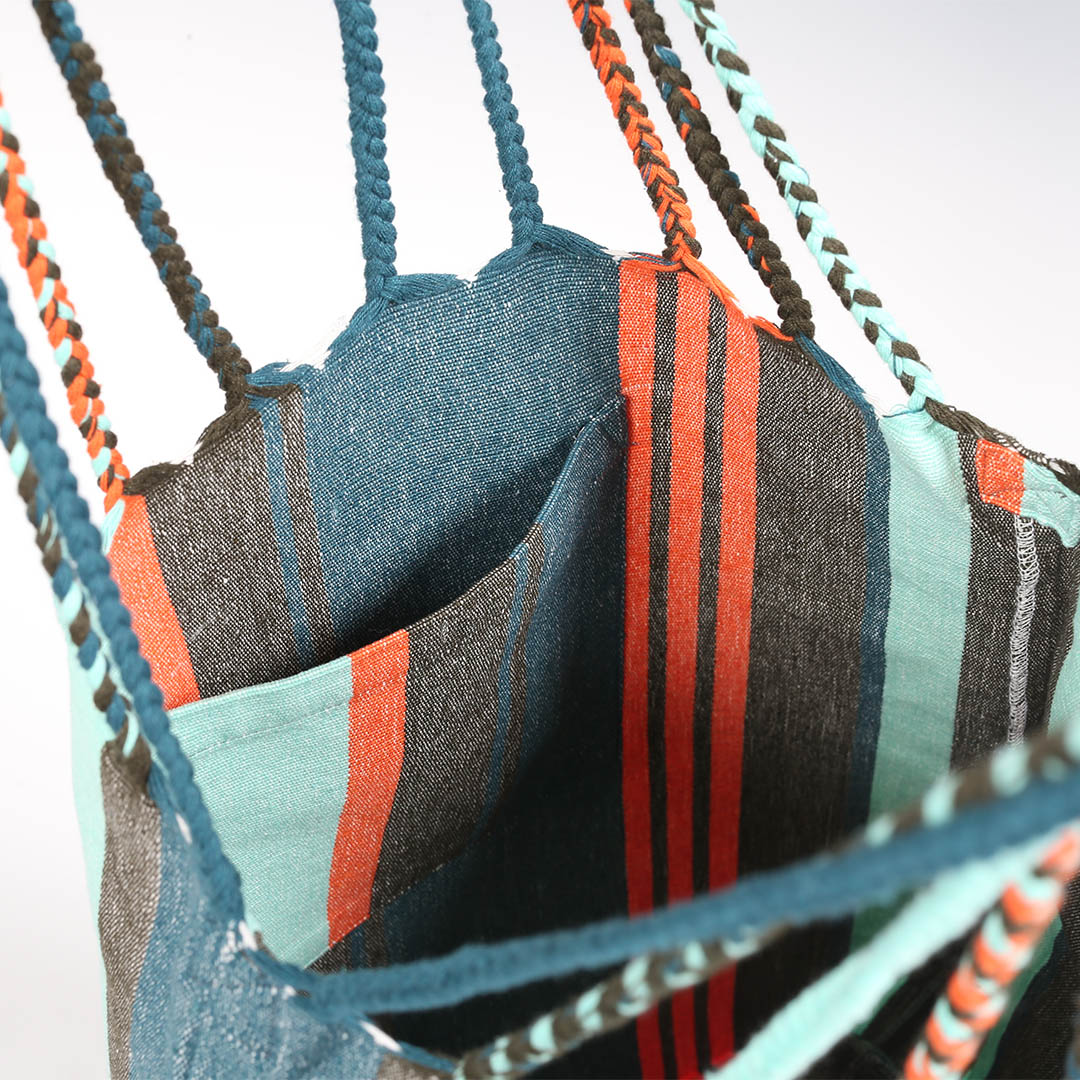 DULTON ONLINE SHOP | HAMMOCK TOTE MULTI BLUE L(L BLUE/ORANGE
